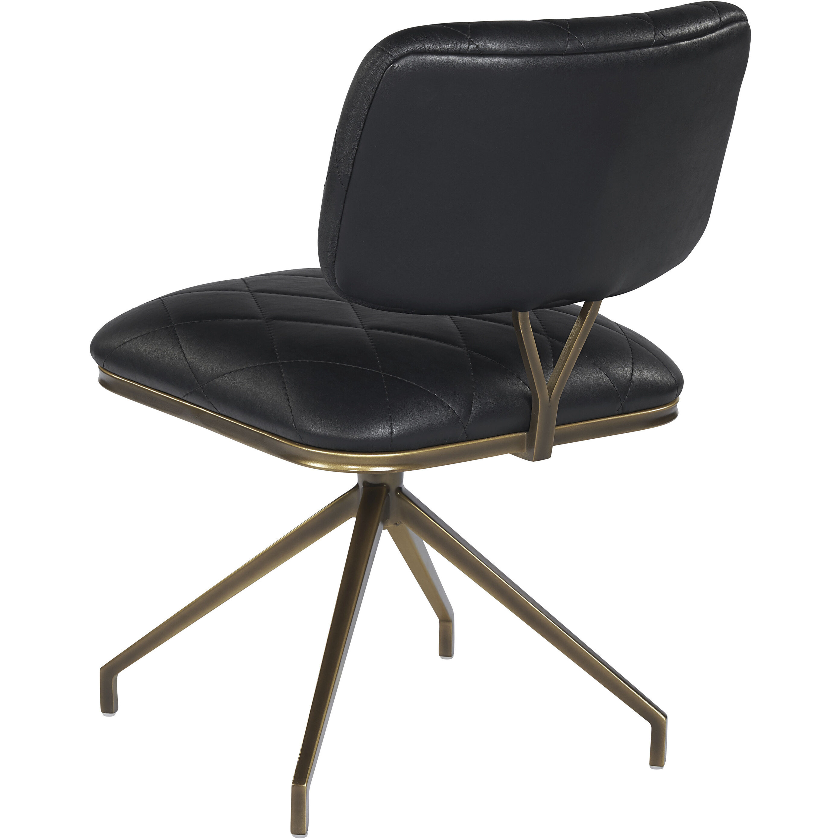 Virtu Bravo Black Swivel Dining Chair, Set Of 2